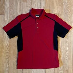 PGA Tour Polo Shirt, Men’s Red, Short-Sleeved, Size M